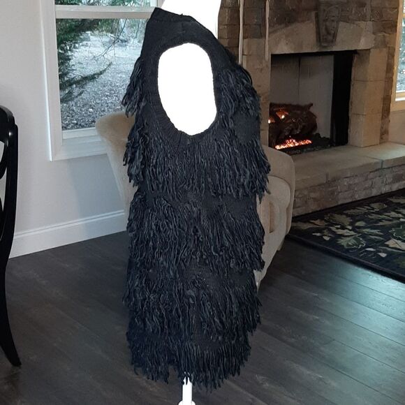 Xhilaration Black Fringe Vest - Picture 2 of 8
